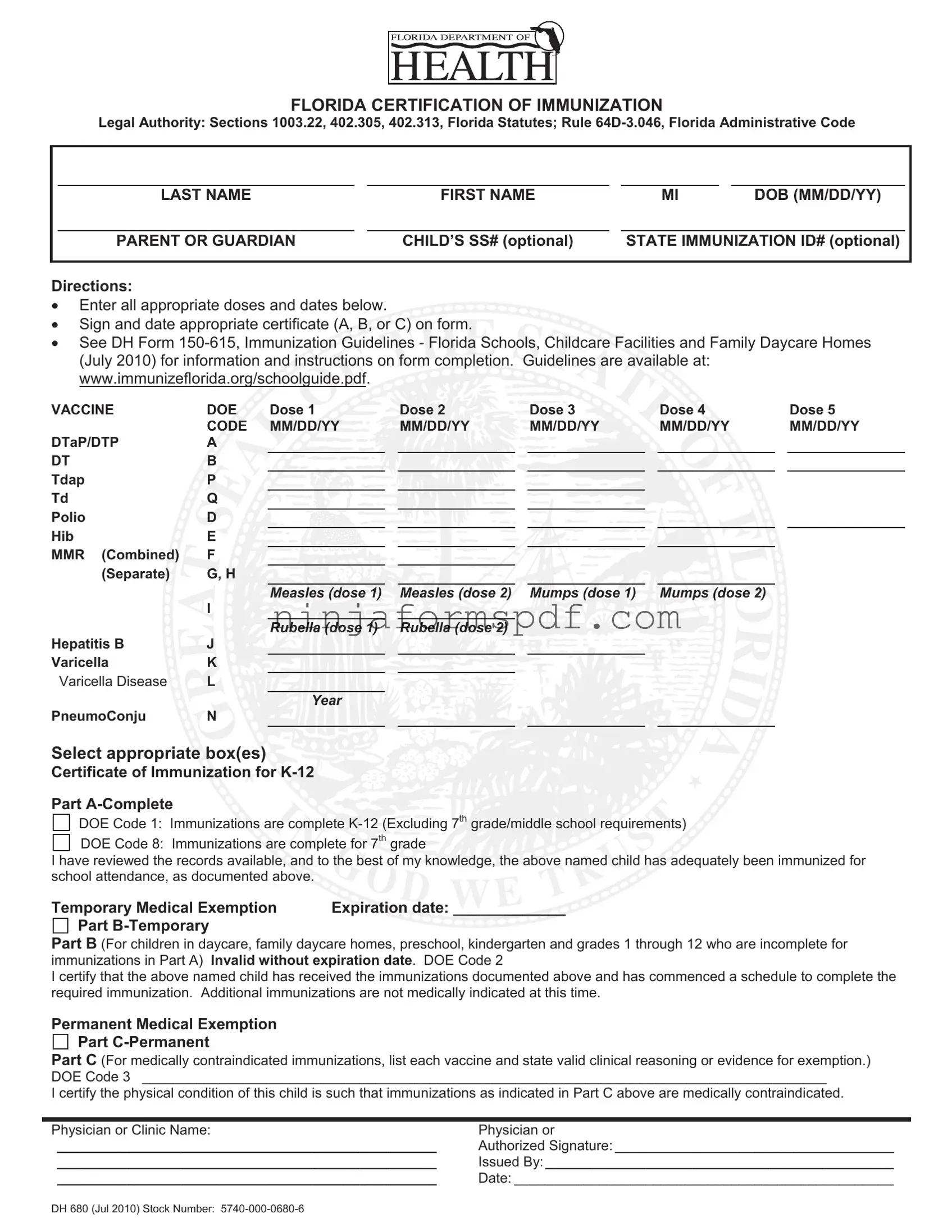 680 Form