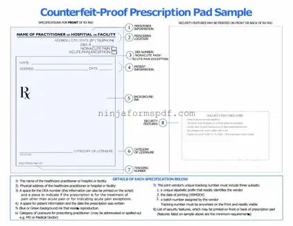 Prescription Pad Form