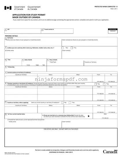 Imm 1294 Form